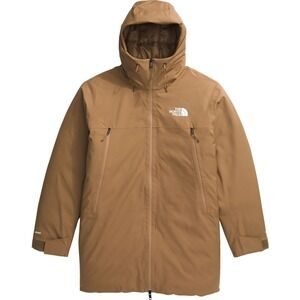 The North Face Mountain Range Down Parka Jacket Men's XL Utility Brown NEW